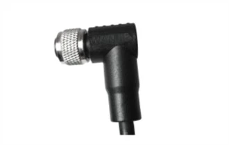 M12 женски ъглов неекраниран A-кодиращ 5PIN PVC кабел 3.0M M12*1.0
