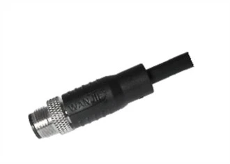 M12 мъжки прав екран A-кодиращ 3PIN PUR кабел