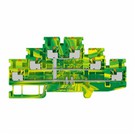 Триредов заземяващ клемен съединител 2,5 mm2